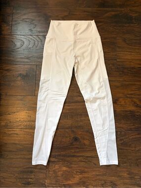 Aerie White Mesh Panel Leggings